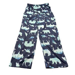 Cat And Jack Kids Size Medium 8-10 Pajama Pant Animal Print Blue New With Tags